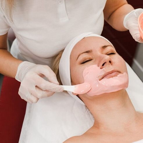 Full face waxing
